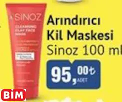 SİNOZ ARINDIRICI KİL MASKESİ SİNOZ ARINDIRICI KİL MASKESİ